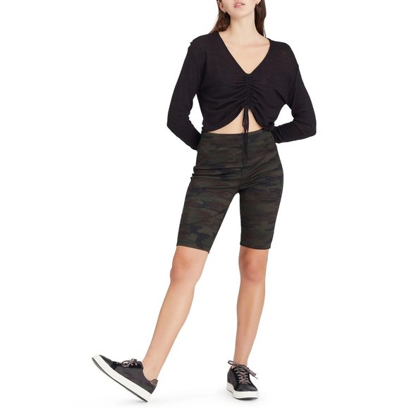 SANCTUARY Runway Bike Shorts - Earth Camo - NWT - Picture 2 of 6